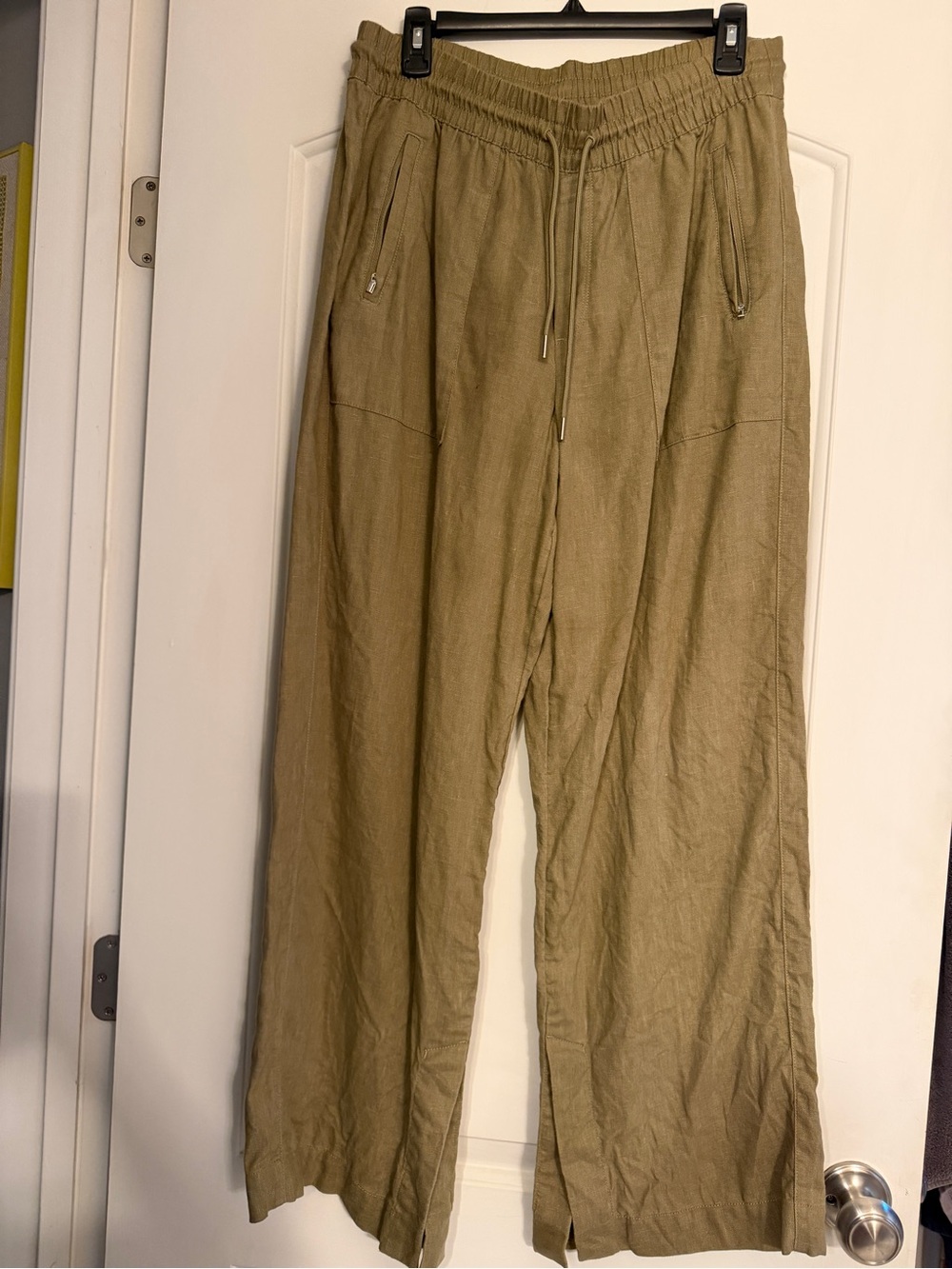 Athleta wide leg linen pants